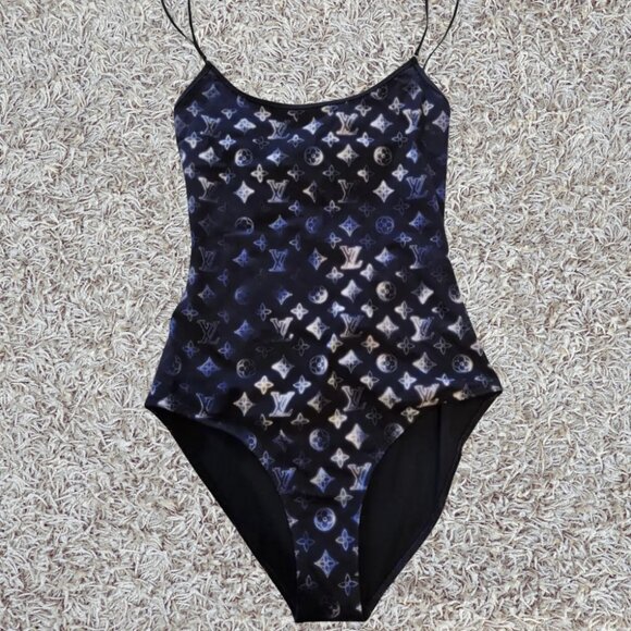 Louis Vuitton Mahina Monogram One-Piece Swimsuit - Size 38 - Picture 3 of 12
